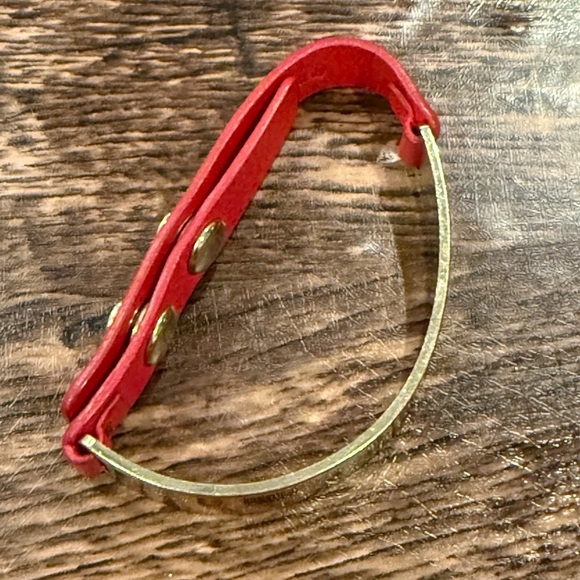 Furla Red and Gold Wrap Bracelet - Picture 5 of 6